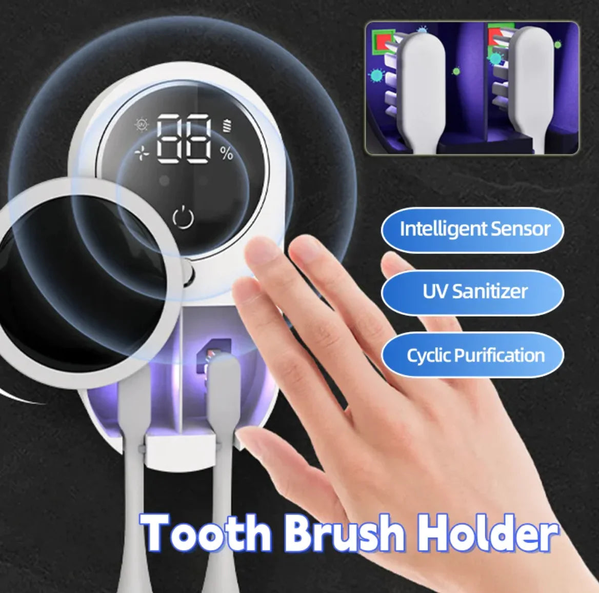 Portable UV Toothbrush Sanitizer