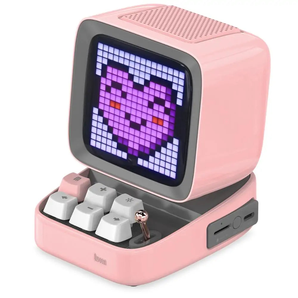 Retro Pixel Art Bluetooth Speaker and Alarm Clock